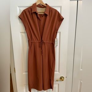 NWT REI sun up shirt dress. Orange. Women’s Large.